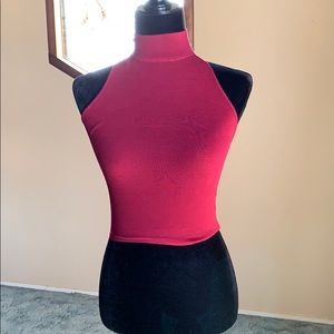 Red crop top
